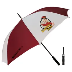 T20 Wedge Promo Golf Umbrellas With Fibreglass Shaft & Ribs