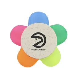 Wheat Straw Five Colour Daisy Highlighter Set