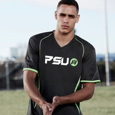 Mens Polyester Sports Interlock Short Sleeve Tee