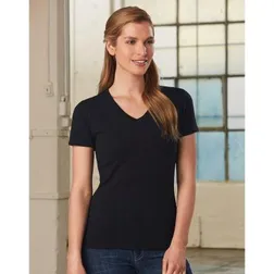Slimmer Fit Cotton Jersey Stretch V-Neck Tee