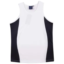 CoolDry Mesh Contrast Panel Athletic Singlets