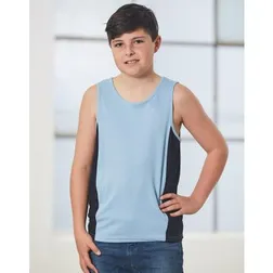Kid's Micromesh Moisture Wicking Sports Singlets
