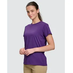 Semi Fitted Combed Cotton Jersey Tees For Women