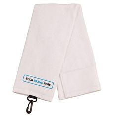 Yarn Dyed Terry Velour Golf Towel With Hook