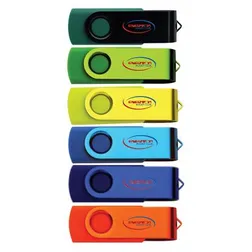 U06-128G-3.0 128 Gig Coloured Swivel Branded USB Flash Drives 3.0
