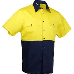 Cotton Short Sleeve Day Compliance Safety Shirt
