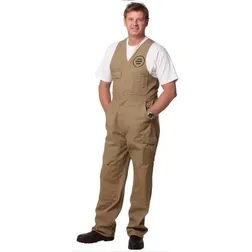 WA04 Action Back Premium cordura Canvas Logo Work Wear Overalls
