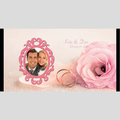 Wedding Roses Rings Neoprene Stubby Holders
