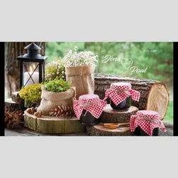 Vintage Rustic Barn Wedding Neoprene Stubby Holders