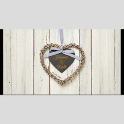 Heart Design Neoprene Wedding Stubby Holders