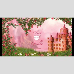 Castle Wedding Neoprene Can Holders Full Colour