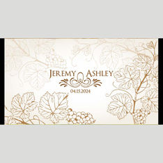Neoprene Floral Wedding Stubby Holders