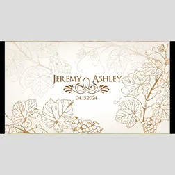 Neoprene Floral Wedding Stubby Holders