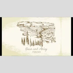 Full Colour Neoprene Stubby Holders Vineyard Design