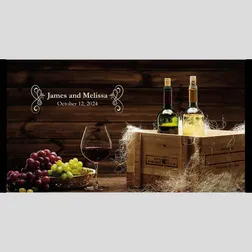 Neoprene Wedding Wine Bottle Cooler with Full Colour Printing