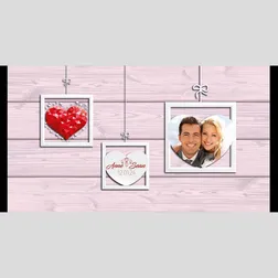 Neoprene Wedding Stubby Holders with Photo Frame Heart Design