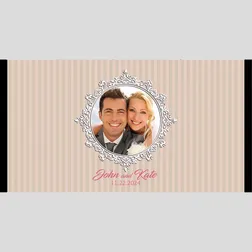 Neoprene Wedding Photo Frame Stubby Holder