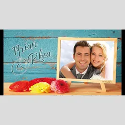 Neoprene Stubby Holder Wedding Photo Frame