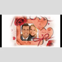 Rose Heart Photo Frame Neoprene Stubby Holder