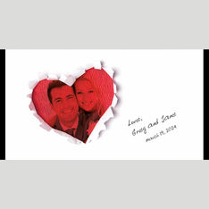 Neoprene Wedding Stubby Holders With Heart Design