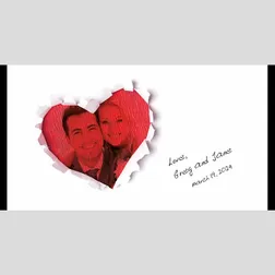 Neoprene Wedding Stubby Holders With Heart Design