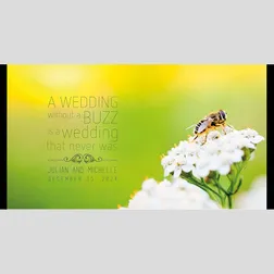 Neoprene Wedding Stubby Holders Floral Bee Design