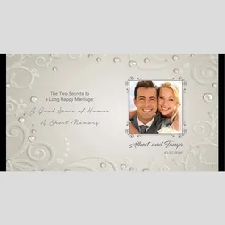 WD201 Photo Frame On Grey Background Wedding Stubby Holders