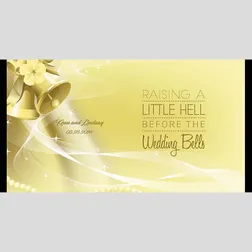 Wedding Bells Neoprene Stubby Holder Full Colour Print