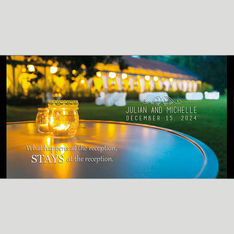 Neoprene Wedding Candle Design Stubby Holders