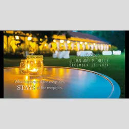Neoprene Wedding Stubby Holders Candle Design