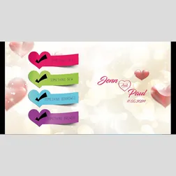 Neoprene Wedding Stubby Holders with Heart Tags