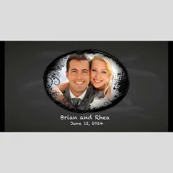 Neoprene Wedding Stubby Holders with Oval Photo Frames