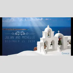 Greece Themed Wedding Neoprene Stubby Holders