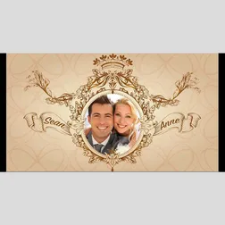 Neoprene Stubby Holders Full Colour Golden Crest Wedding Theme