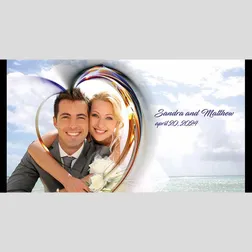 Wedding Photo Frame Neoprene Stubby Holder