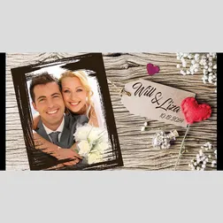 Neoprene Wedding Photo Frame Stubby Holders