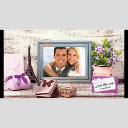 Grey Frame Neoprene Wedding Stubby Holders