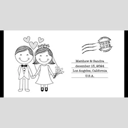 Full Colour Neoprene Wedding Stubby Holders
