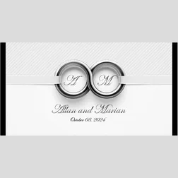 WD4 Rings Wedding Stubby Holders