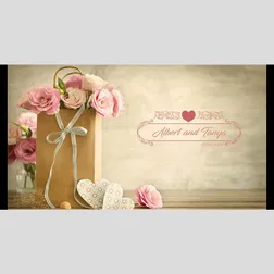 Full Colour Wedding Stubby Holders With Floral Design