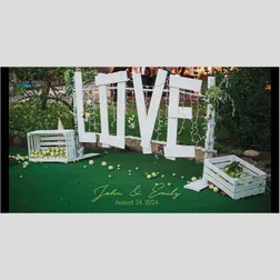 WD7 Love Sign Wedding Stubby Holders