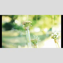 Full Colour Botanical Wedding Neoprene Stubby Holders