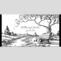 Vintage Nature Themed Neoprene Wedding Stubby Holder