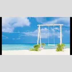 Beach Swing Wedding Neoprene Stubby Holder