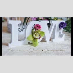 WD92 Love Sign Wedding Stubby Holders