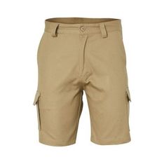 Heavy Cotton Drill Cargo Shorts With Organiser Pockets