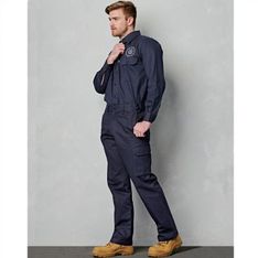Heavy Cotton Drill Pants with Leg Pockets Stout Size