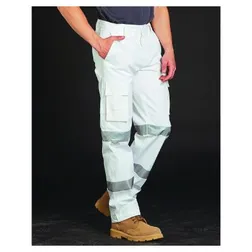 WP18HV Cotton Drill Branded Work Pants With 3M Reflective Tape