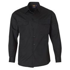 Cotton Twill Long Sleeve Shirts With Mesh Ventilation