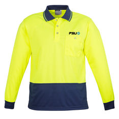 Polyester Microfibre Long Sleeve Hi Vis Safety Shirts